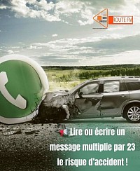 Le téléphone volant augmente le risque d’accident